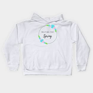 waiting for spring Kids Hoodie